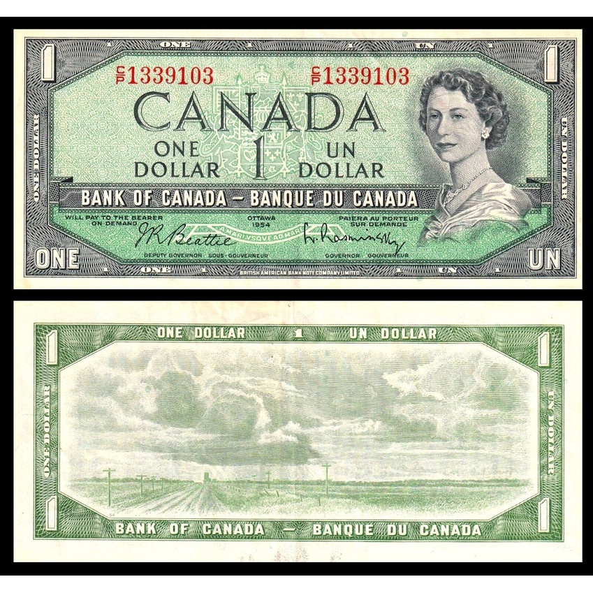 Canada mệnh giá 1 dollar Nữ hoàng Elizabeth II
