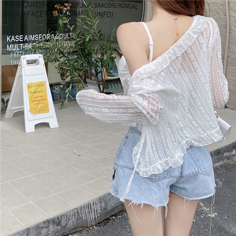 Jiashucheng Áo Lót Dạng Ống Hai Dây Quấn Ngực Phối Ren Quyến Rũ Đẹp Mắt Cho Nữ