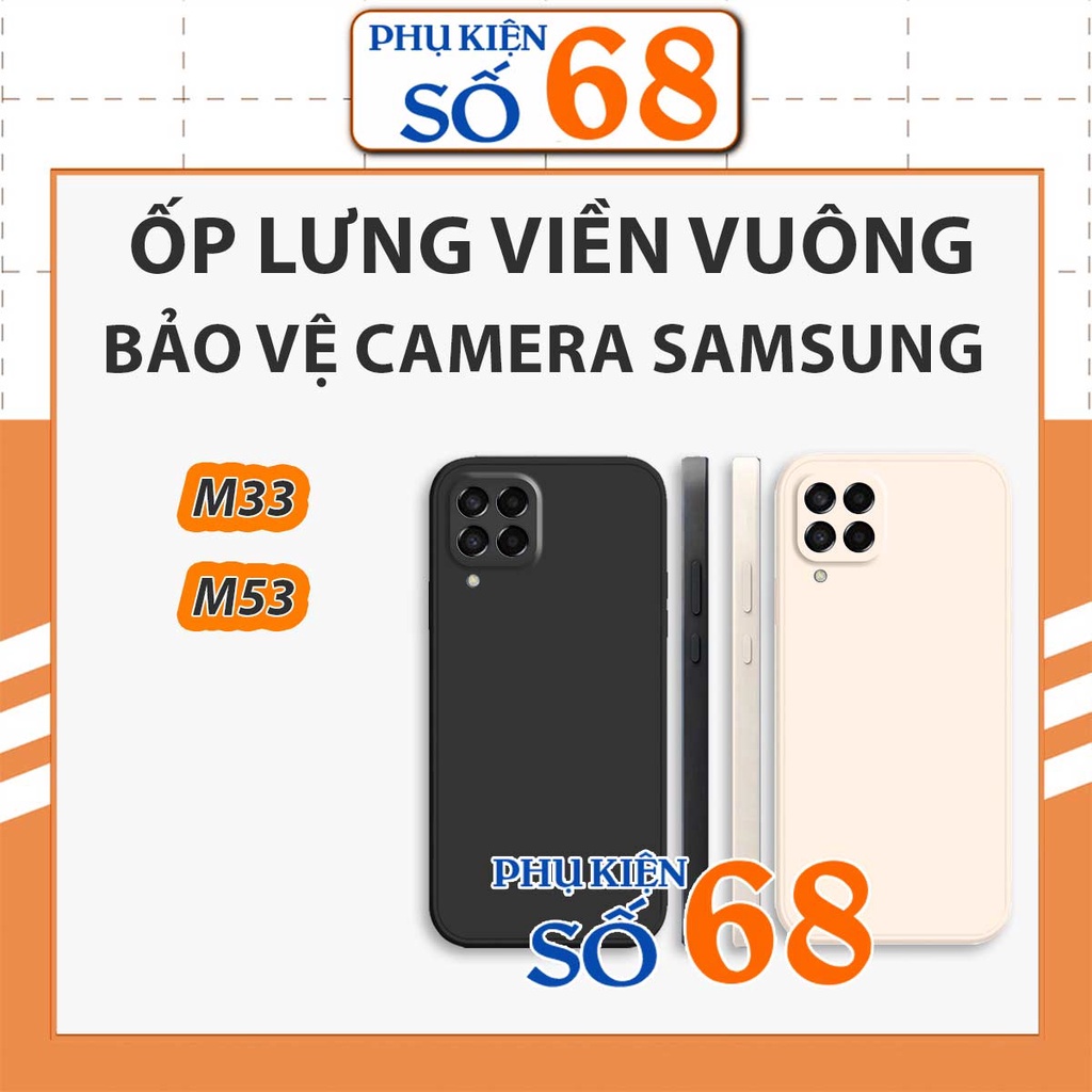 Ốp silicon dẻo Samsung M33 - M53 TPU cao cấp chống va đập, bảo vệ camera