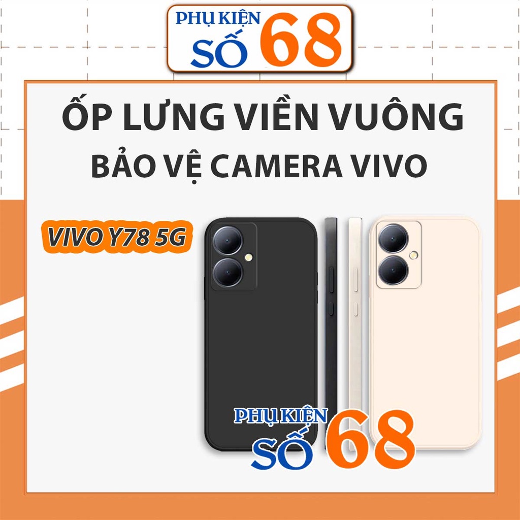 Ốp silicon dẻo Vivo Y78 5G TPU cao cấp chống va đập, bảo vệ camera