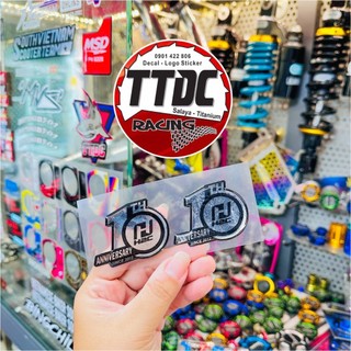 [ Giá 1 cái ] Tem H2C Anniversary sticker logo nổi 3d 🚗✌🏻