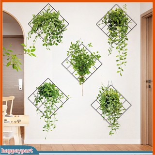 2 miếng đề can dán tường chống nước hình lá cây xanh