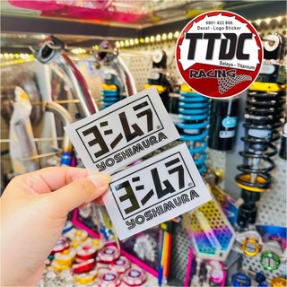[ Giá 1 cái] Tem Logo Sticker Yoshimura Trong Suốt ✌🏻🚗👏😍