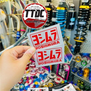 [ Giá 1 cái] Tem Logo Sticker Yoshimura Trong Suốt ✌🏻🚗👏😍