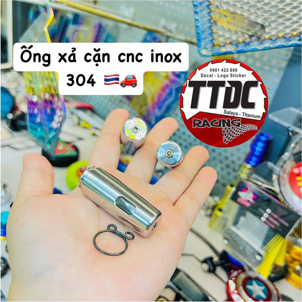 Ống xả cặn cnc inox 304 🇹🇭✌🏻🚗