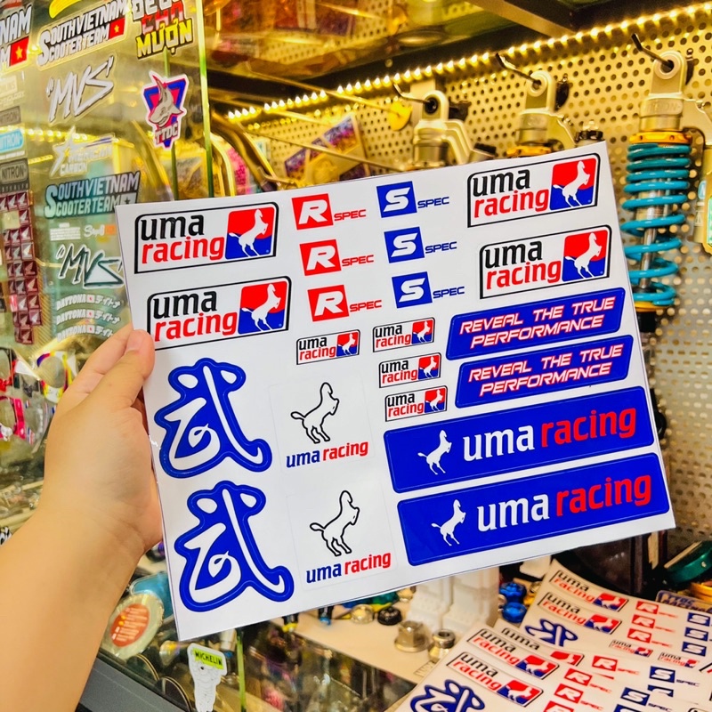 Tem Decal set sticker Uma Racing