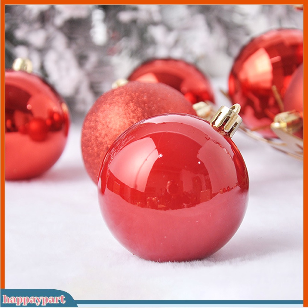 Set 36 Trái Châu Chống Vỡ Không Phai Màu Trang Trí Cây Thông Giáng Sinh