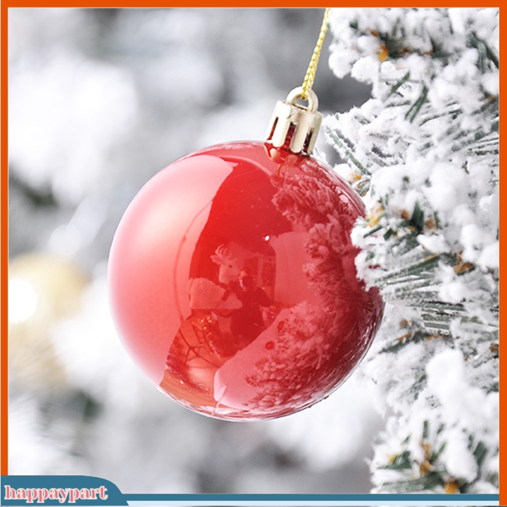 Set 36 Trái Châu Chống Vỡ Không Phai Màu Trang Trí Cây Thông Giáng Sinh