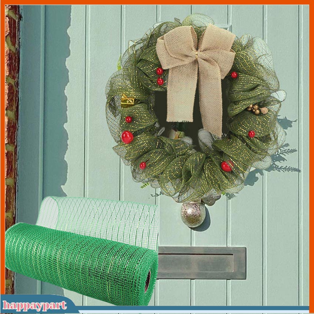 Lưới ruy băng trang trí giáng sinh có thể tái sử dụng DIY