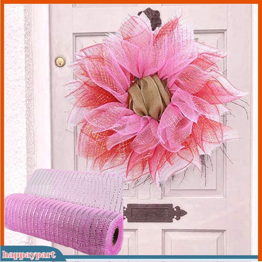 Lưới ruy băng trang trí giáng sinh có thể tái sử dụng DIY