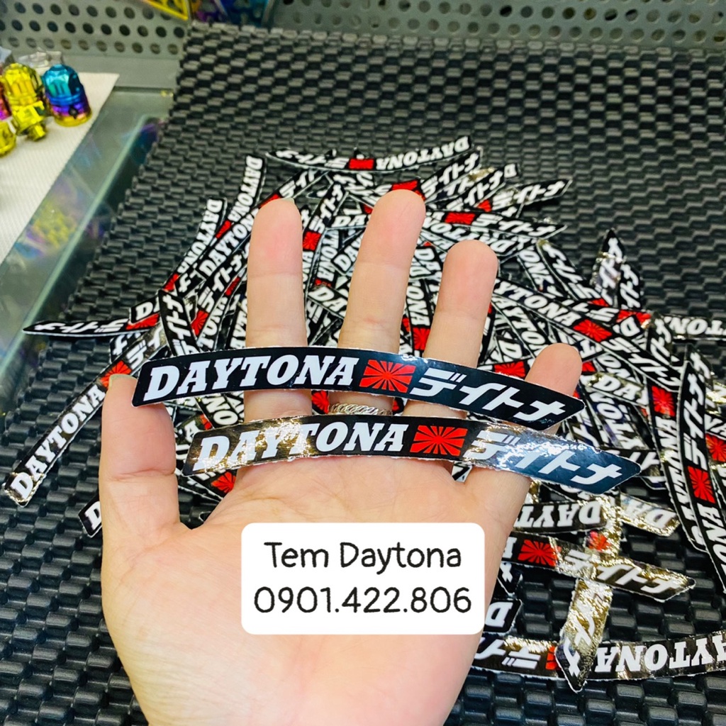 Tem daytona decal 3 lớp dán vành bánh mâm