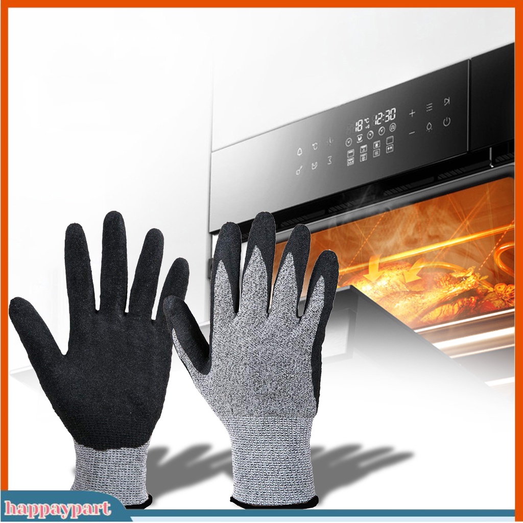 (happaypart) Đôi găng tay chịu nhiệt chống trượt dùng làm đồ nướng BBQ lên đến 500/800 độ C