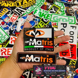 STICKER DECAL TEM LẺ