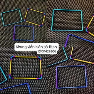 Khung viền biển số titanium
