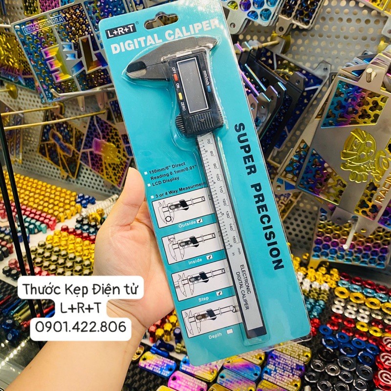 Thước cặp điện tử 𝟭𝟱𝟬𝗺𝗺 𝗟+𝗥+𝗧