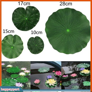 (happaypart) Set 2 tán lá sen giả bằng nhựa dùng để trang trí nội thất/nhà cửa