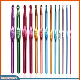 2mm-10mm Aluminium Alloy Crochet Needles Hooks Crafts Handle Knitting Weave Set