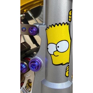 Tem sticker simpson phản quang dán nhiều vị trí