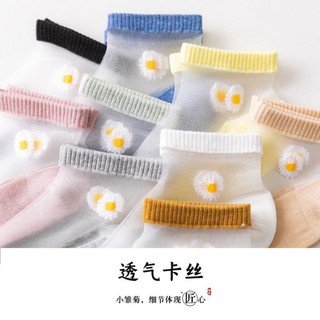 .Set 10 Đôi Tất Hoa Cúc Ren Kính