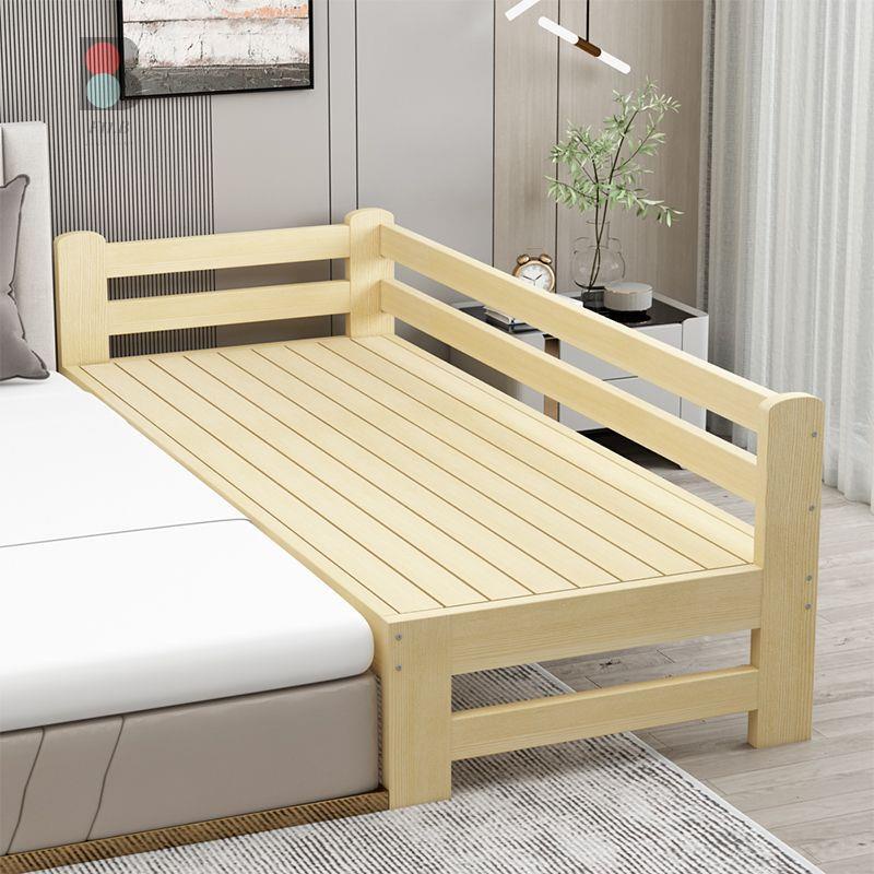 Giường lớn cho trẻ em bằng gỗ cứng/nối/có lan can
