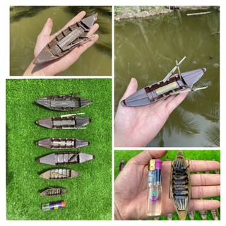 Xuồng ba lá mini Thả nổi trên nước , hồ bể cá thủy sinh
