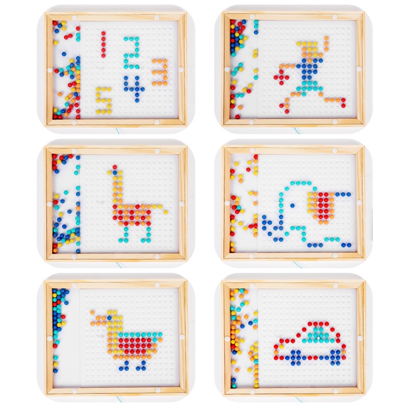 Bảng vẽ từ tính Liqu cho trẻ em, nguệch ngoạc hạt mẫu giáo Đồ Chơi Nam Châm, Montessori Bé