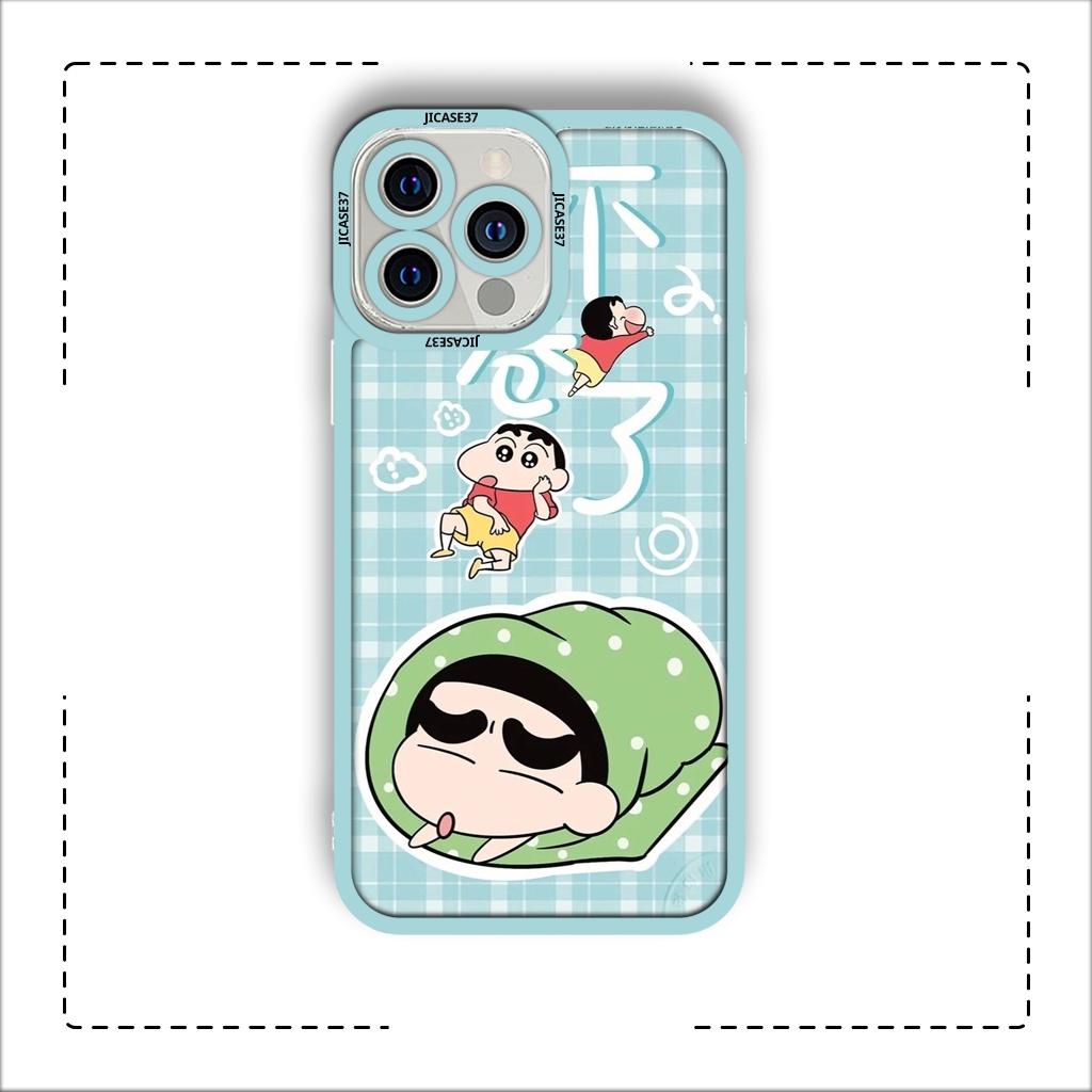 Ốp lưng iphone cạnh vuông JM Case Crayon Shin dễ thương 6plus/6s/6splus/7/7plus/8/8plus/x/xs/11/12/pro/max/plus/promax