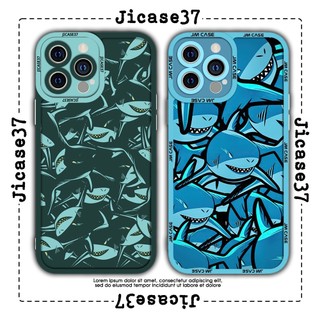 Ốp lưng iphone cạnh vuông JM CASE cá mập xanh collage 6plus/6s/6splus/7/7plus/8/8plus/x/xs/11/12/pro/max/plus/promax