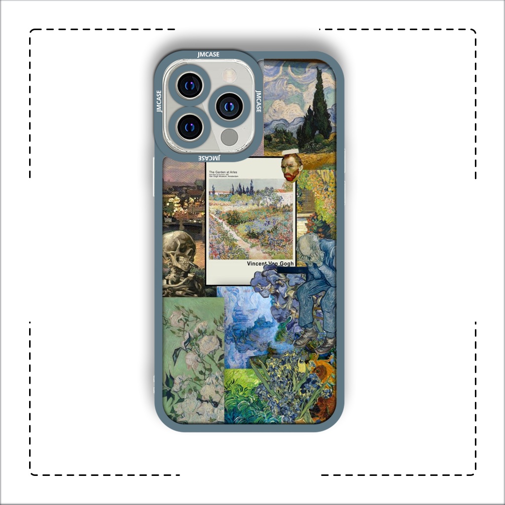 Ốp lưng iphone cạnh vuông JM Case Đêm đầy sao Graffiti 6plus/6s/6splus/7/7plus/8/8plus/x/xs/11/12/pro/max/plus/promax