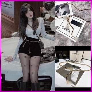 Belt xích💥dây lưng da phối xích hottrend,dây lưng mai phương bùi vip sang chảnh trang sức hotgirl