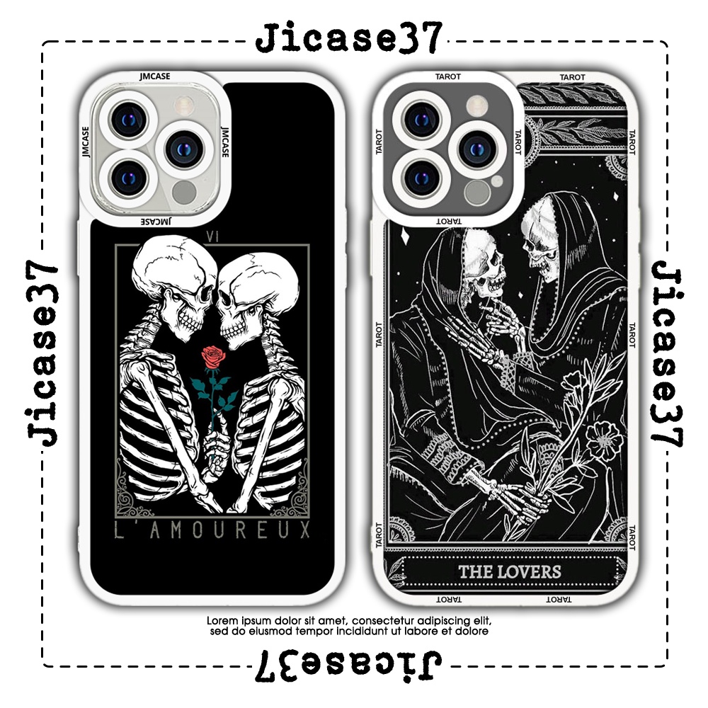 Ốp lưng iphone cạnh vuông JM CASE Death Tarot The Lovers 6plus/6s/6splus/7/7plus/8/8plus/x/xs/11/12/pro/max/plus/promax