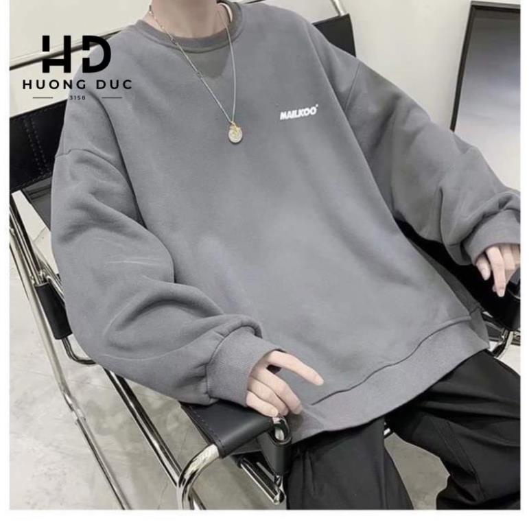 Áo nỉ sweatr mailkoo chất nỉ cotton form rộng tay bồng unisex