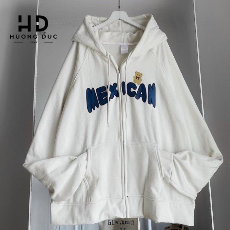Áo Khoắc Hoodie Nỉ Nam Nữ Form Rộng Chất Nỉ Bông Dày Dặn In Chữ MEXICAN