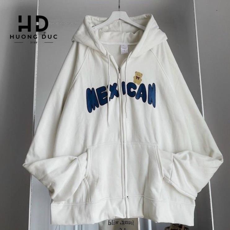 Áo Khoắc Hoodie Nỉ Nam Nữ Form Rộng Chất Nỉ Bông Dày Dặn In Chữ MEXICAN