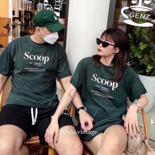Áo Thun Nam Nữ Form Rộng 3158 Cotton Khô Scoop