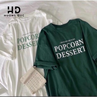 Áo Thun Cotton Khô 3158 Form Rộng Nam Nữ Unisex Tay Lỡ Dáng Rộng POPCORN