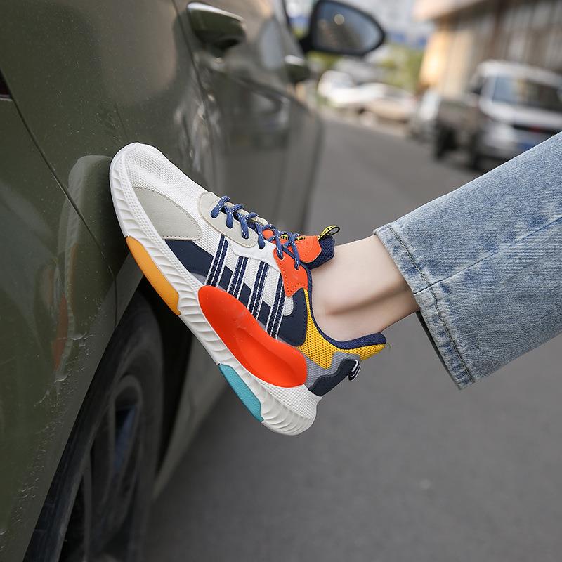 Giày Sneaker Dệt Kim Tăng Chiều Cao Thoáng Khí Thời Trang Mùa Xuân 2023 F8806 Cho Nam Và Nữ