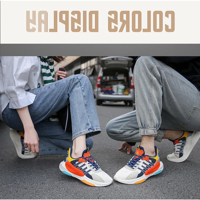 Giày Sneaker Dệt Kim Tăng Chiều Cao Thoáng Khí Thời Trang Mùa Xuân 2023 F8806 Cho Nam Và Nữ