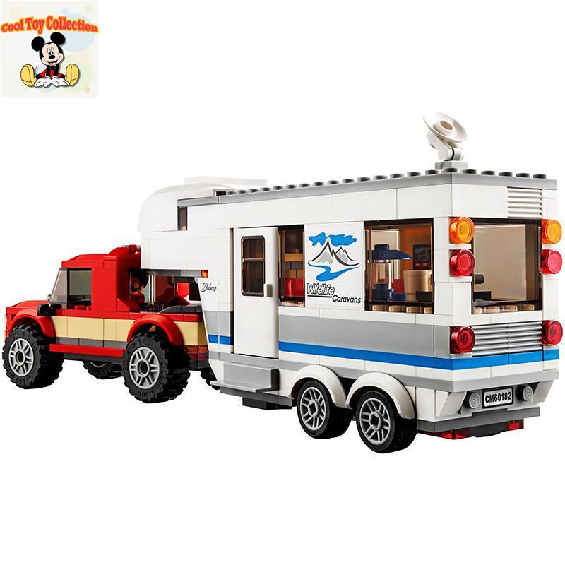 🔥 Có hàng tồn kho 🌟Tương thích LEGO Block City Series cha con cắm trại RV lắp ráp đồ chơi hạt nhỏ cho trẻ em trai từ 8