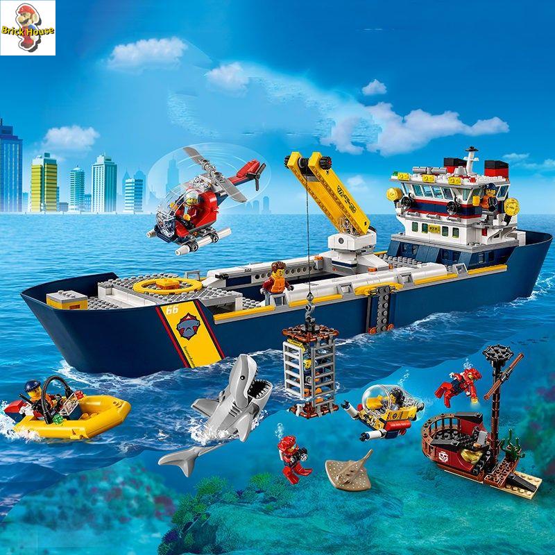🚚SẴN HÀNG🚚Tương thích với Lego 60266 Cuộc Phiêu Lưu Trên Đại Dương Con Tàu Khổng Lồ 11617 Các Khối Xây Dựng Lắp Ráp Đồ