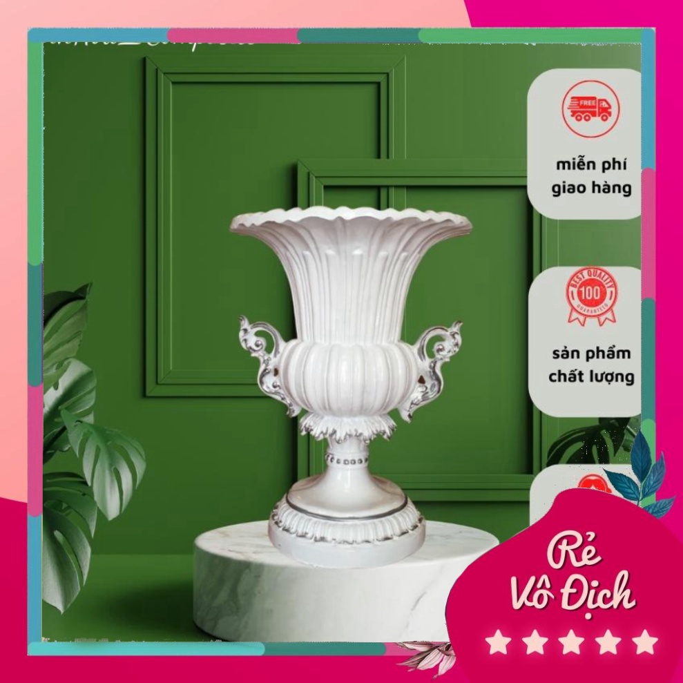Bình hoa mẫu cúp composite mã bh61, lọ cắm hoa cao cấp, lọ hoa trang trí