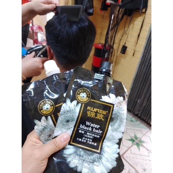 Nhuộm Đen Phủ Bạc Hoa Cúc KUNZE Water Black Hair 500mlx2