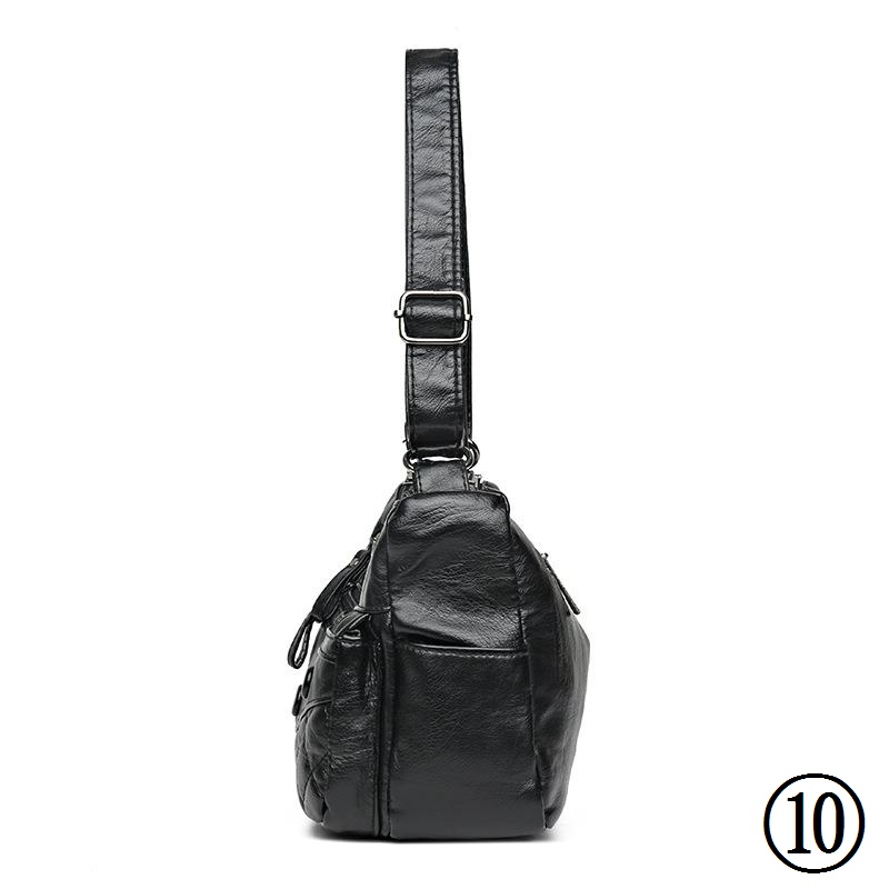 Túi Xách Da PU Mềm Đính Đá Thiết Kế Đơn Giản Thời Trang Cho Nữ