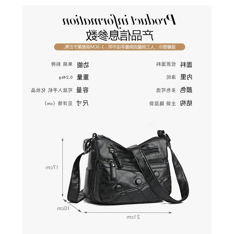 Túi Xách Da PU Mềm Đính Đá Thiết Kế Đơn Giản Thời Trang Cho Nữ