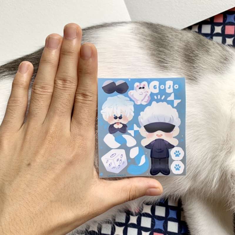 Sticker Sheet 75x65 mm Jujutsu Kaisen / JJK- artist: Hunmyi