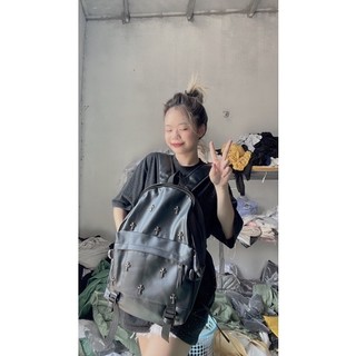 ba lô thập đá ảnh thật đen