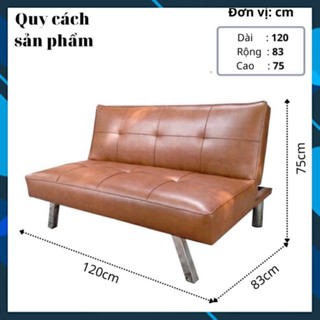 Ghế sofa bed mini, sofa đơn thon thả decor phòng, sofa phòng trọ