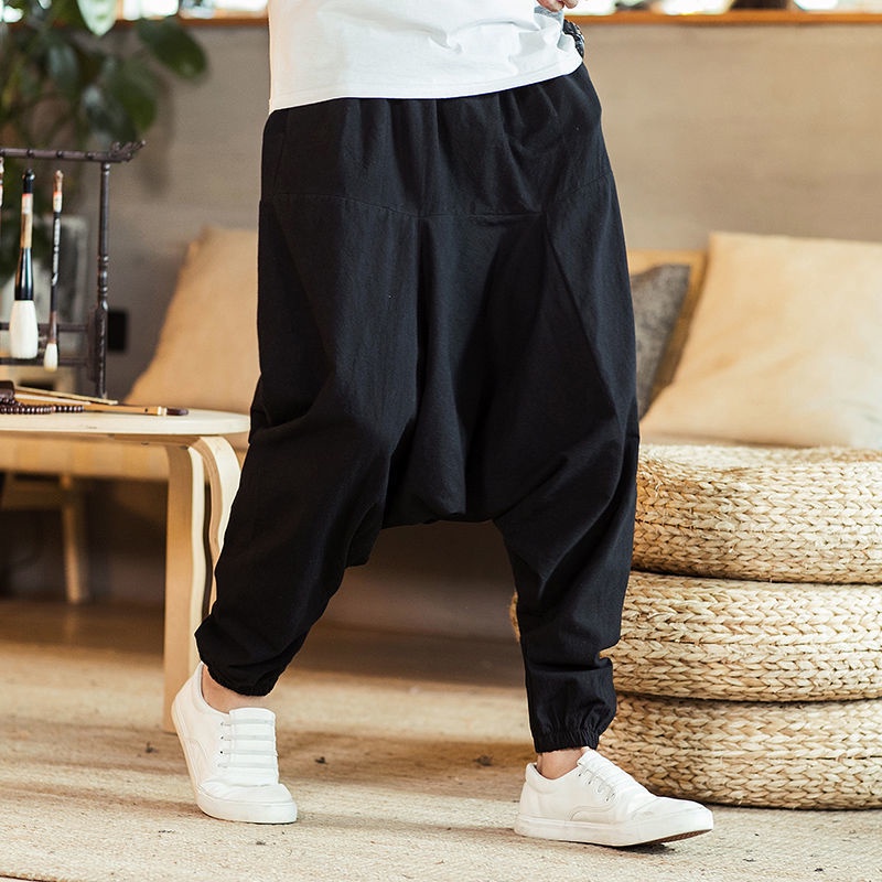 Quần baggy Đáy Thụng Phong Cách Trung Hoa Thời Trang Xuân Hè Cho Nam