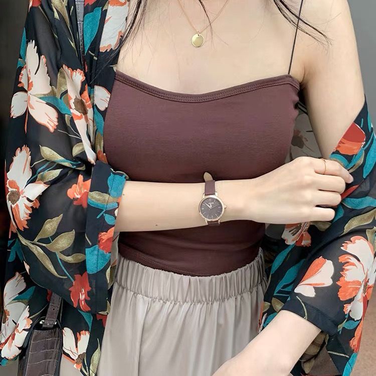 Jiashucheng Áo Sơ Mi Chiffon Tay Ngắn Chống Nắng Dáng Rộng Thoáng Khí In Họa Tiết Phong Cách Nhật Bản Thời Trang Xuân Thu Cho Nữ