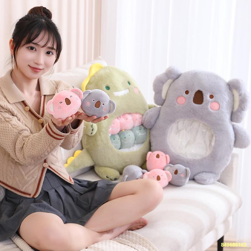 🌈Búp bê gấu thỏ khủng long ăn nhẹ gối búp bê đồ chơi sang trọng